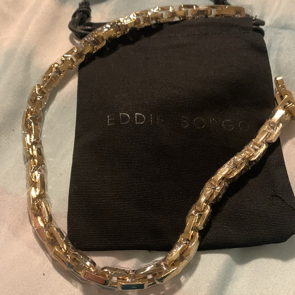 EDDIE BORGO Supra Chain link necklace 17” women’s jewelry $425 retail NEW - Picture 2 of 4
